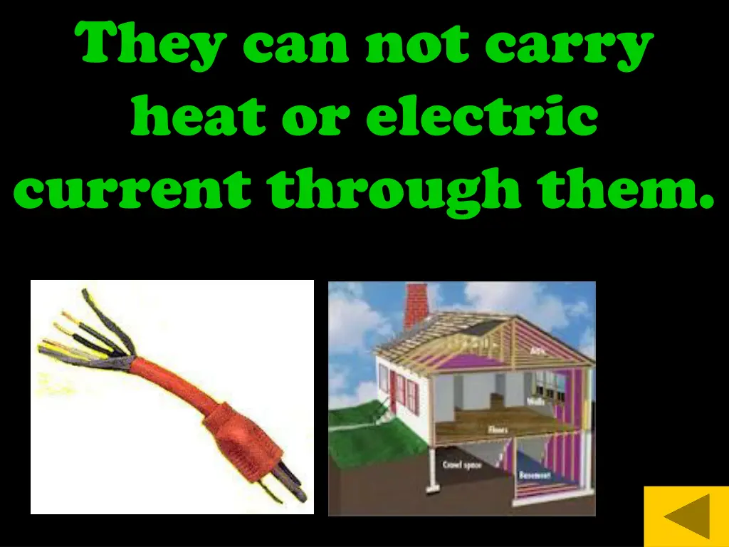 they can not carry heat or electric current