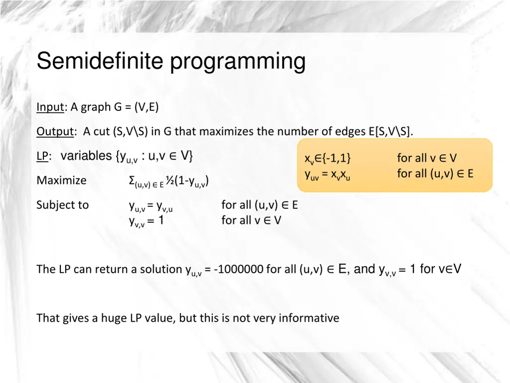 semidefinite programming 3