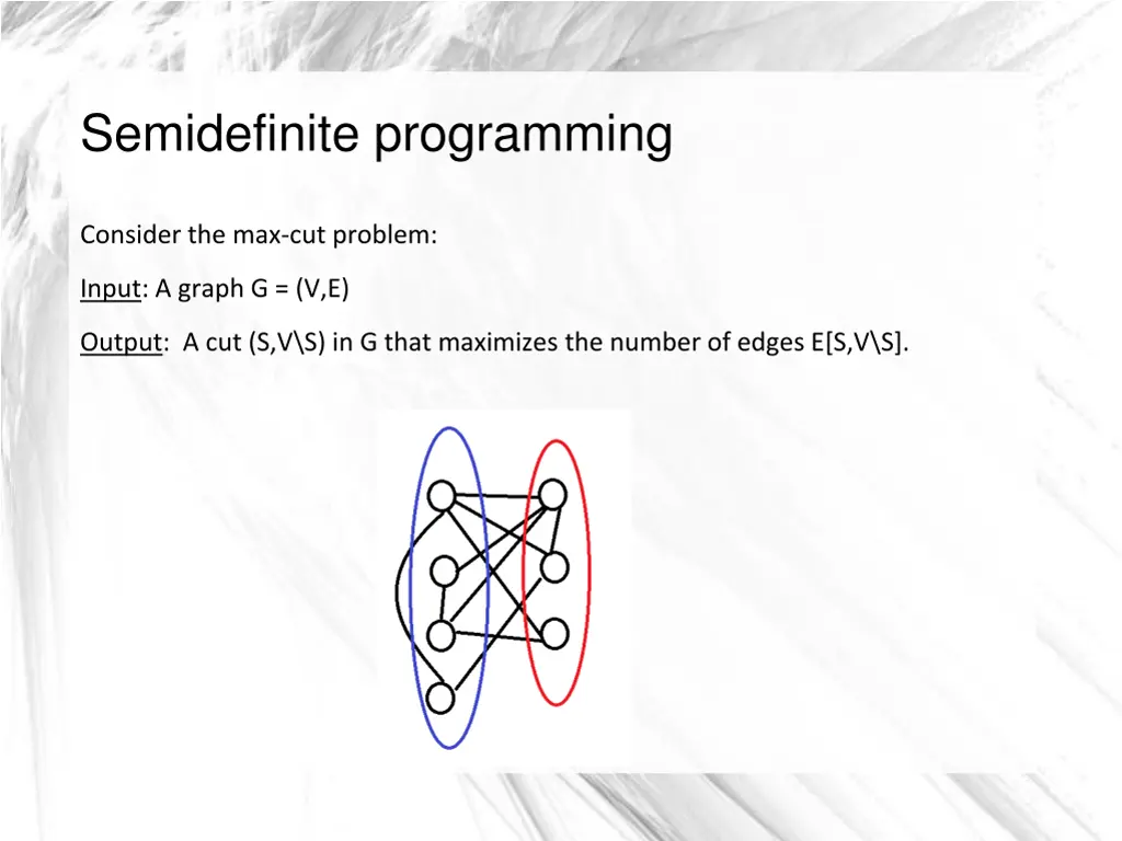 semidefinite programming