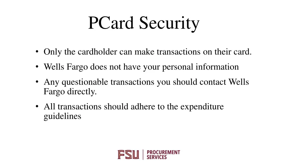 pcard security