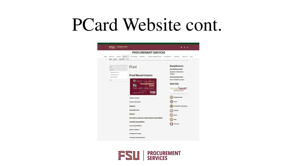 pcard website cont