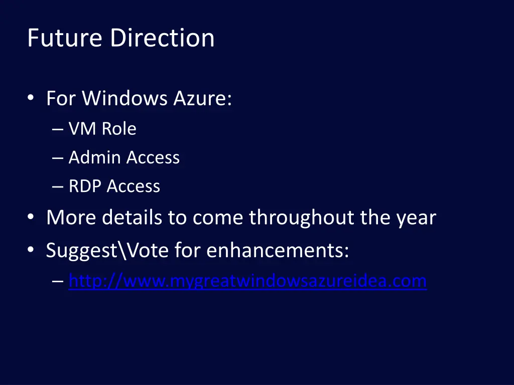 future direction 1
