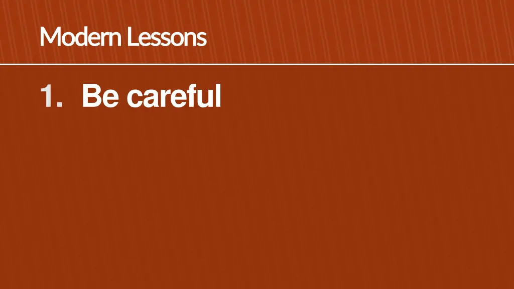 modern modern lessons