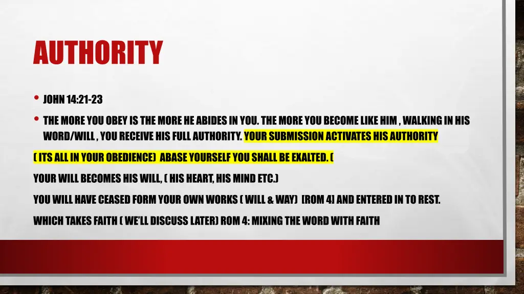 authority