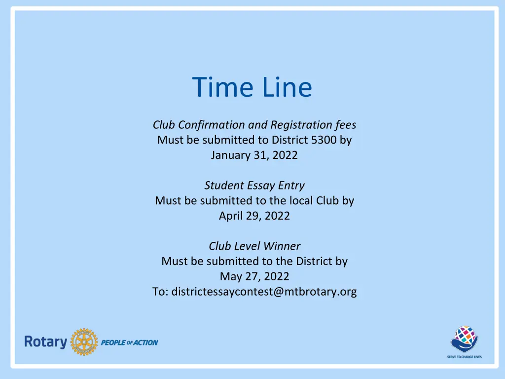 time line