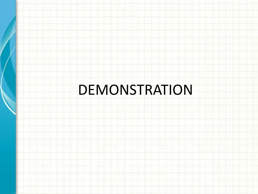 demonstration