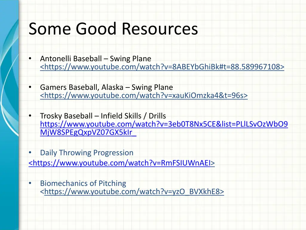 some good resources