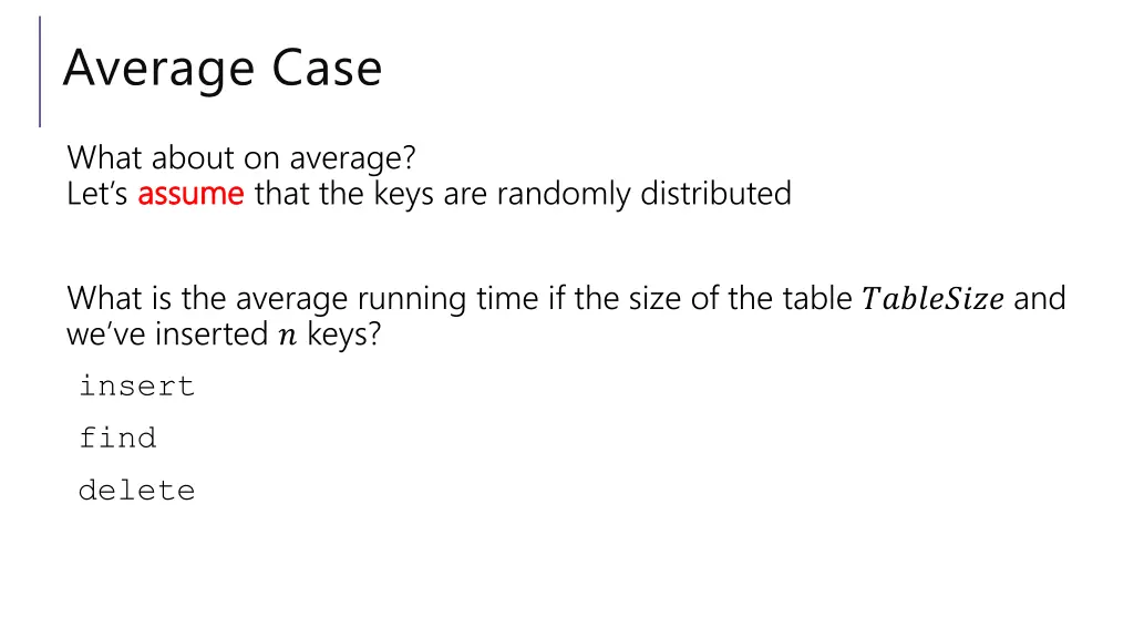 average case