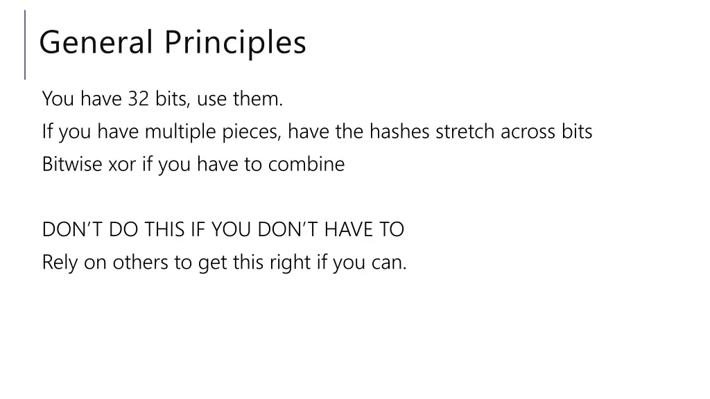 general principles