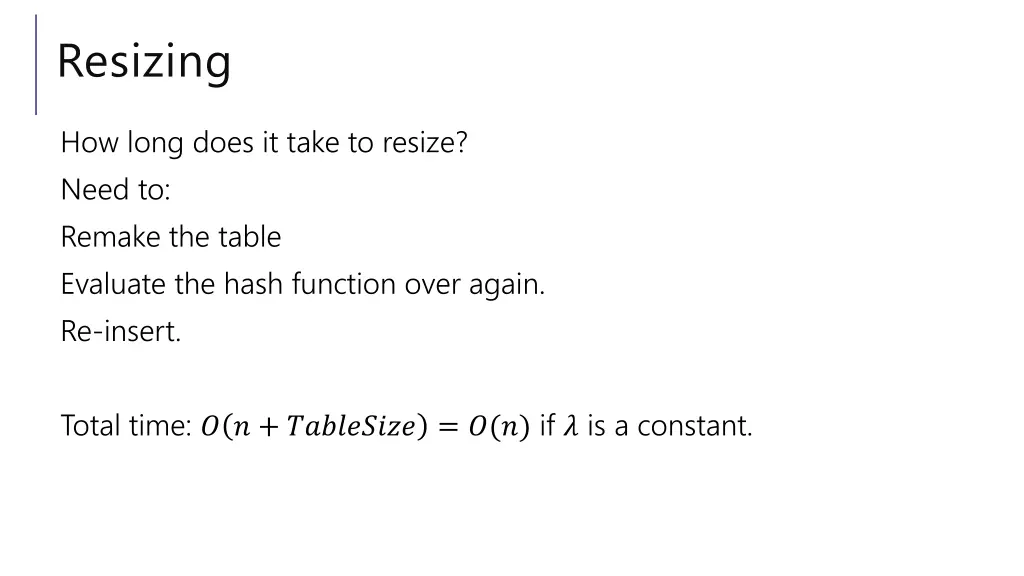 resizing