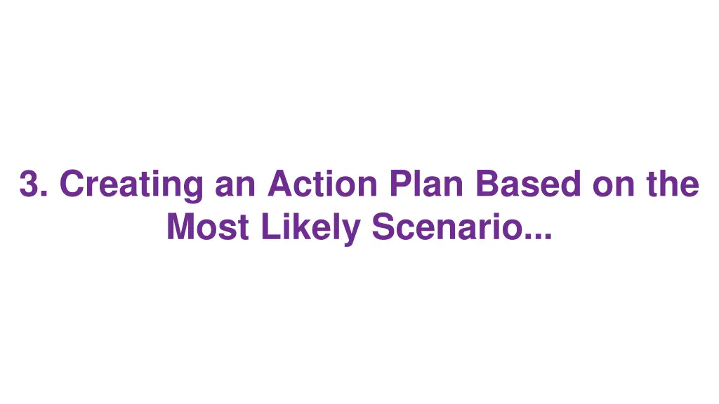 3 creating an action plan based on the most