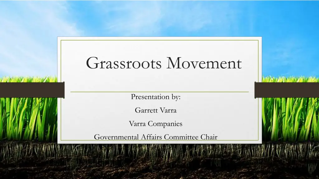 grassroots movement