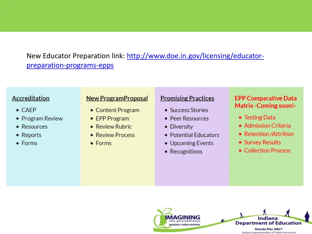 new educator preparation link http