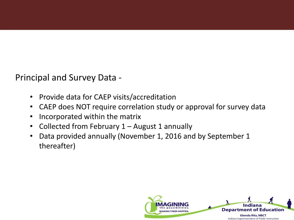 principal and survey data