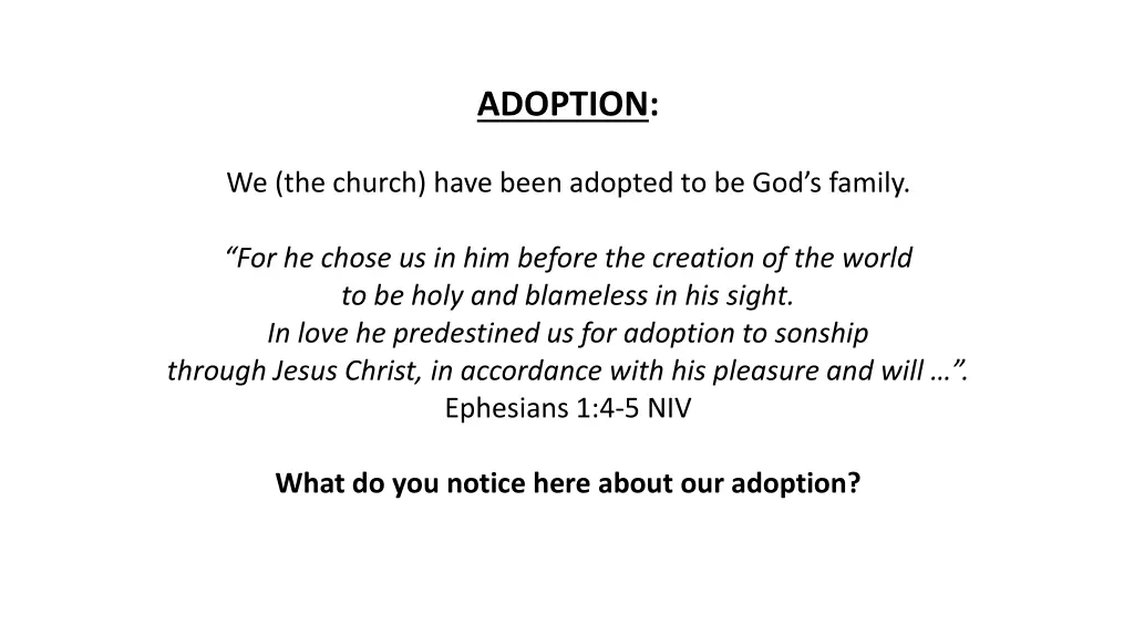 adoption
