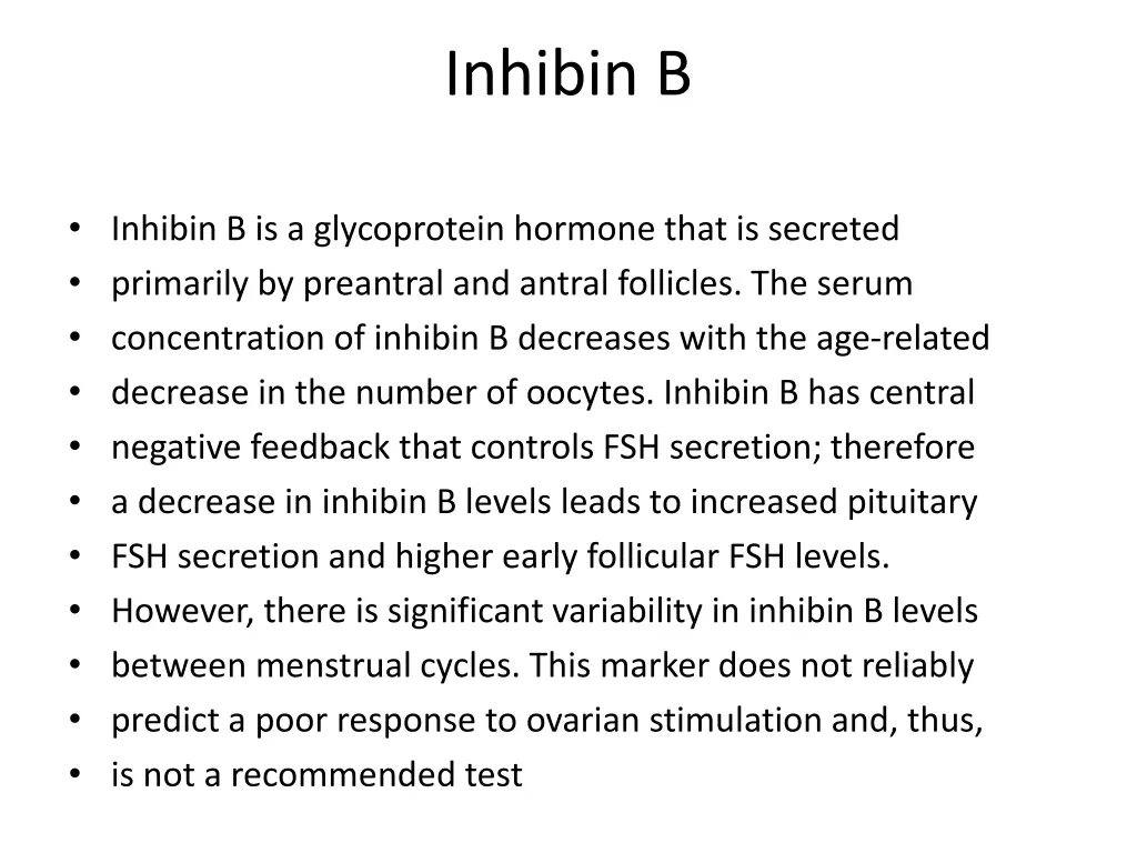 inhibin b