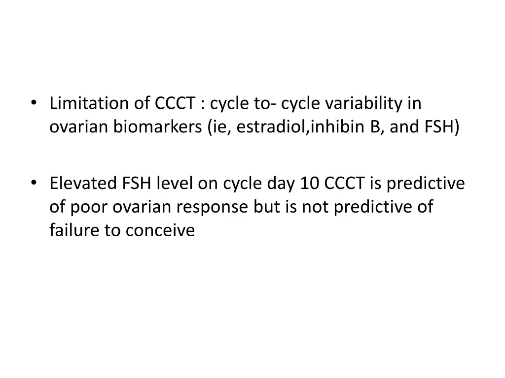 limitation of ccct cycle to cycle variability