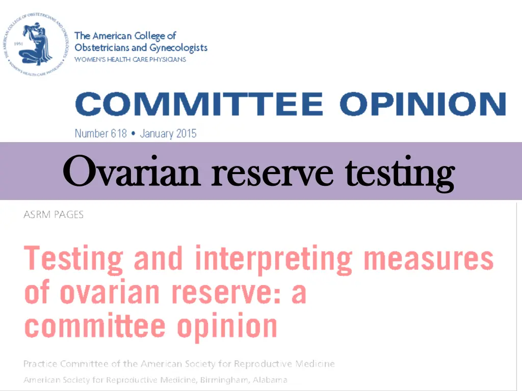 ovarian reserve testing ovarian reserve testing