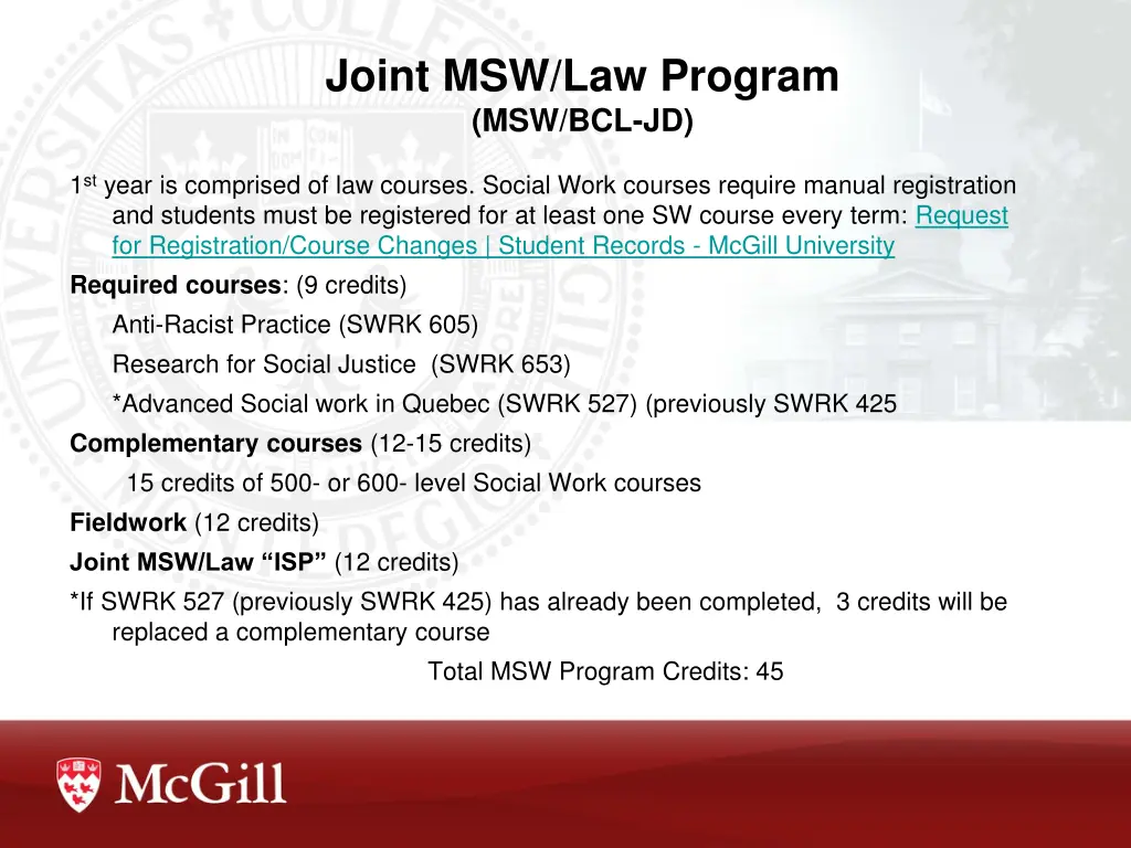 joint msw law program msw bcl jd