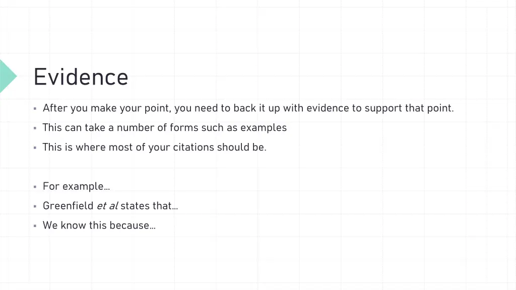 evidence
