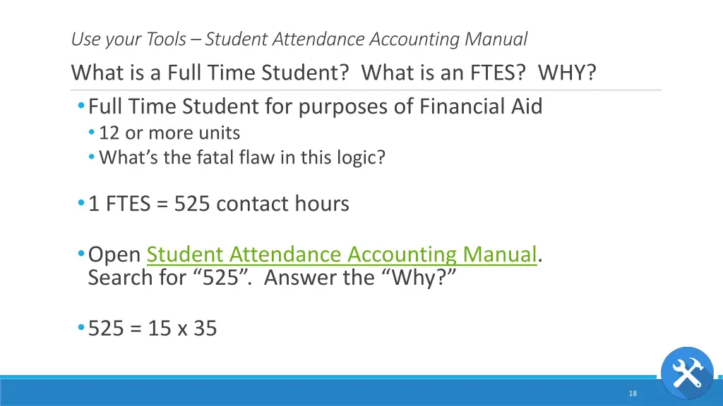 use your tools student attendance accounting