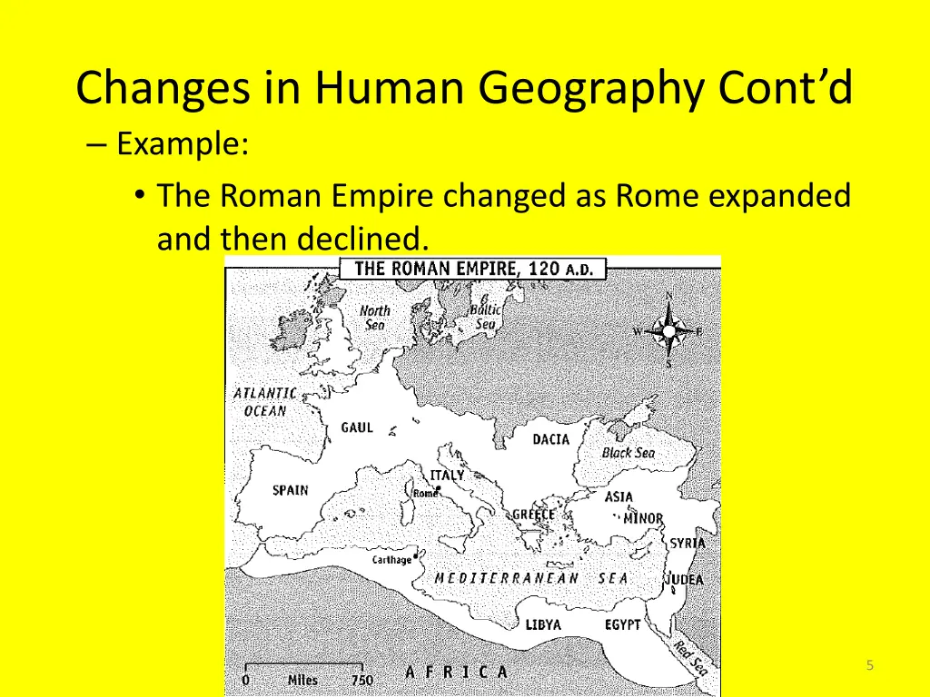 changes in human geography cont d example