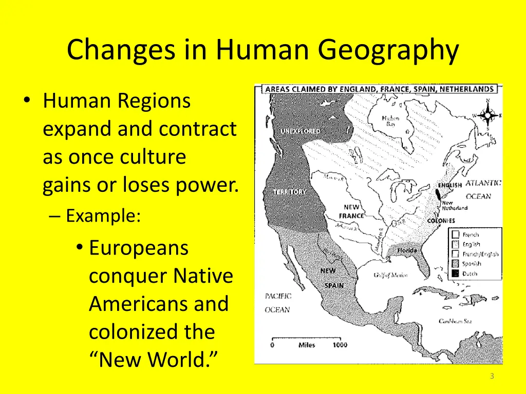 changes in human geography