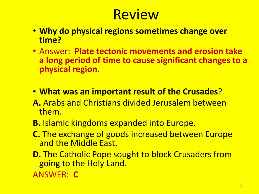 review
