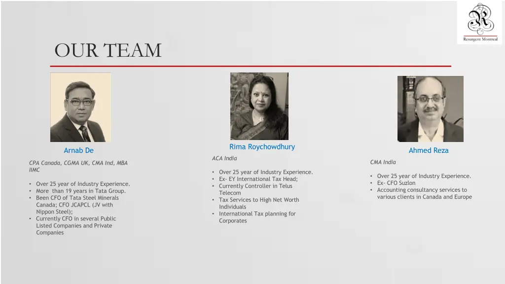 our team