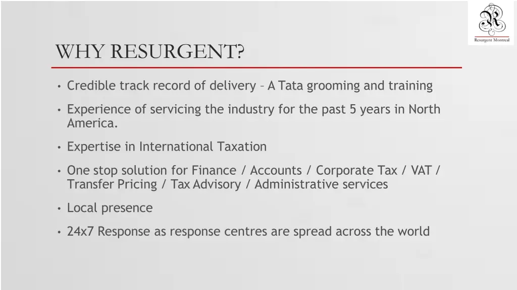 why resurgent