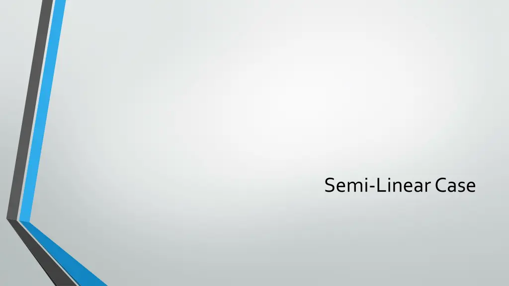 semi linear case