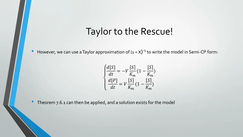 taylor to the rescue