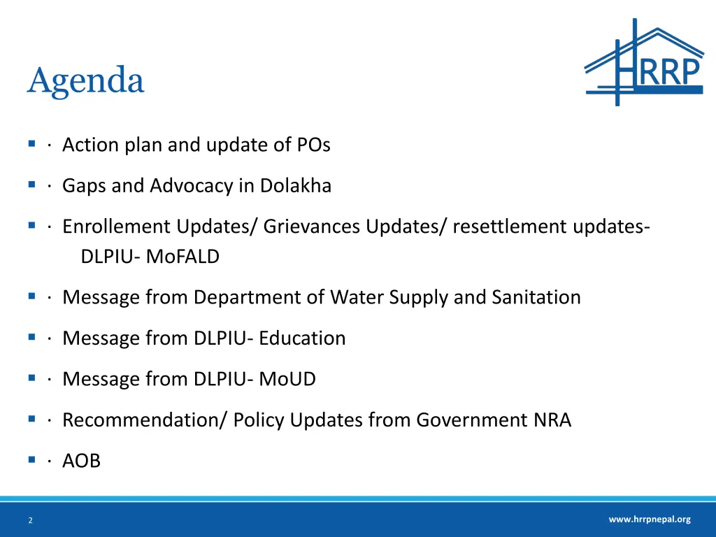 agenda