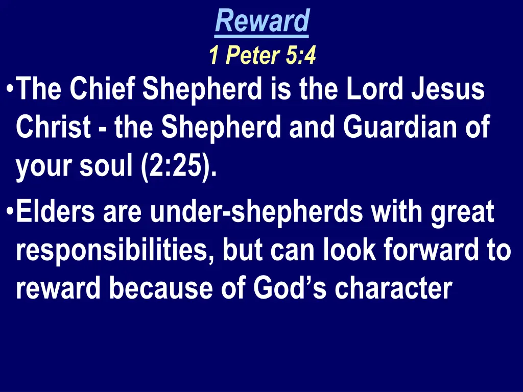 reward 1 peter 5 4