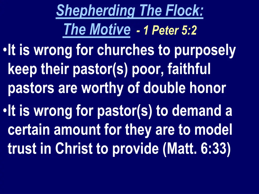 shepherding the flock the motive 1 peter 1