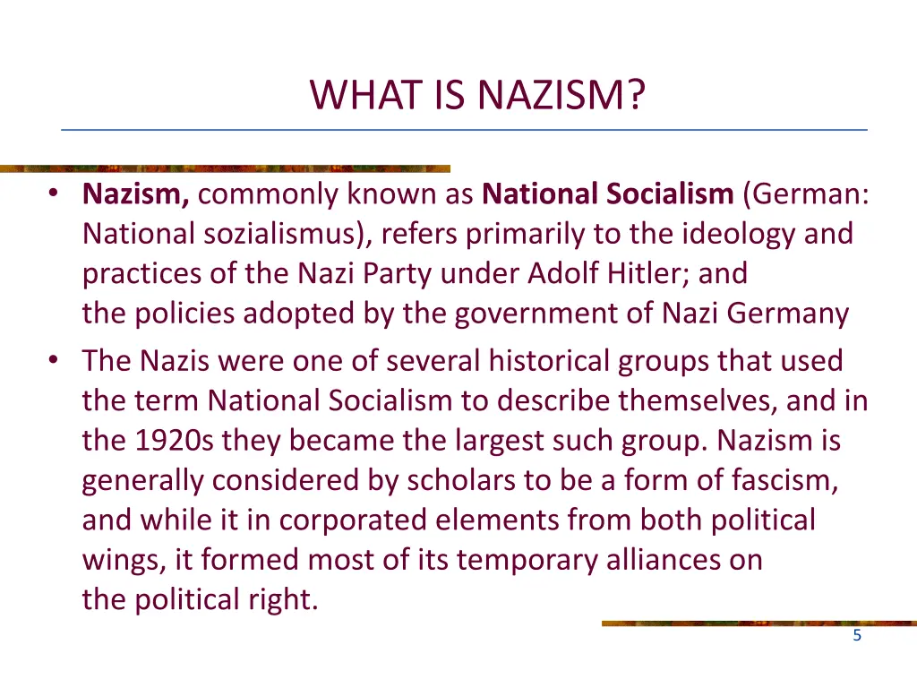 what is nazism