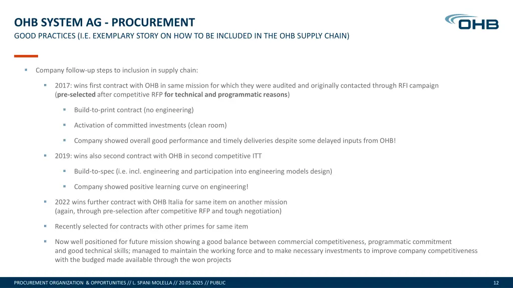 ohb system ag procurement good practices 1