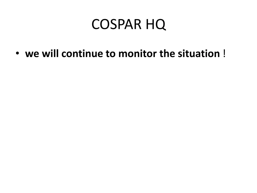cospar hq