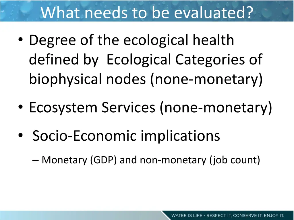 what needs to be evaluated degree