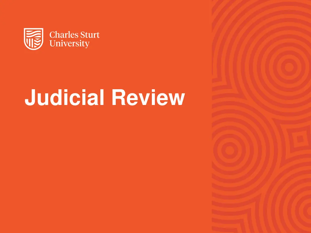 judicial review