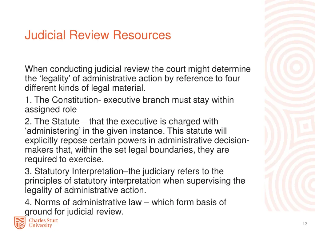 judicial review resources