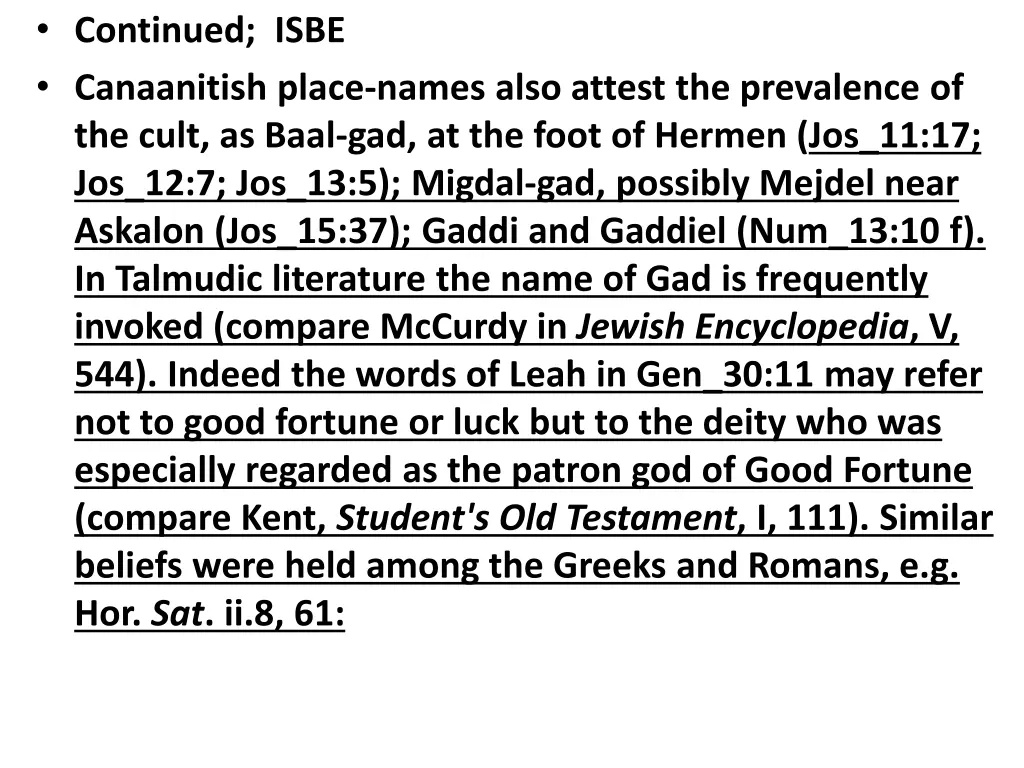 continued isbe canaanitish place names also