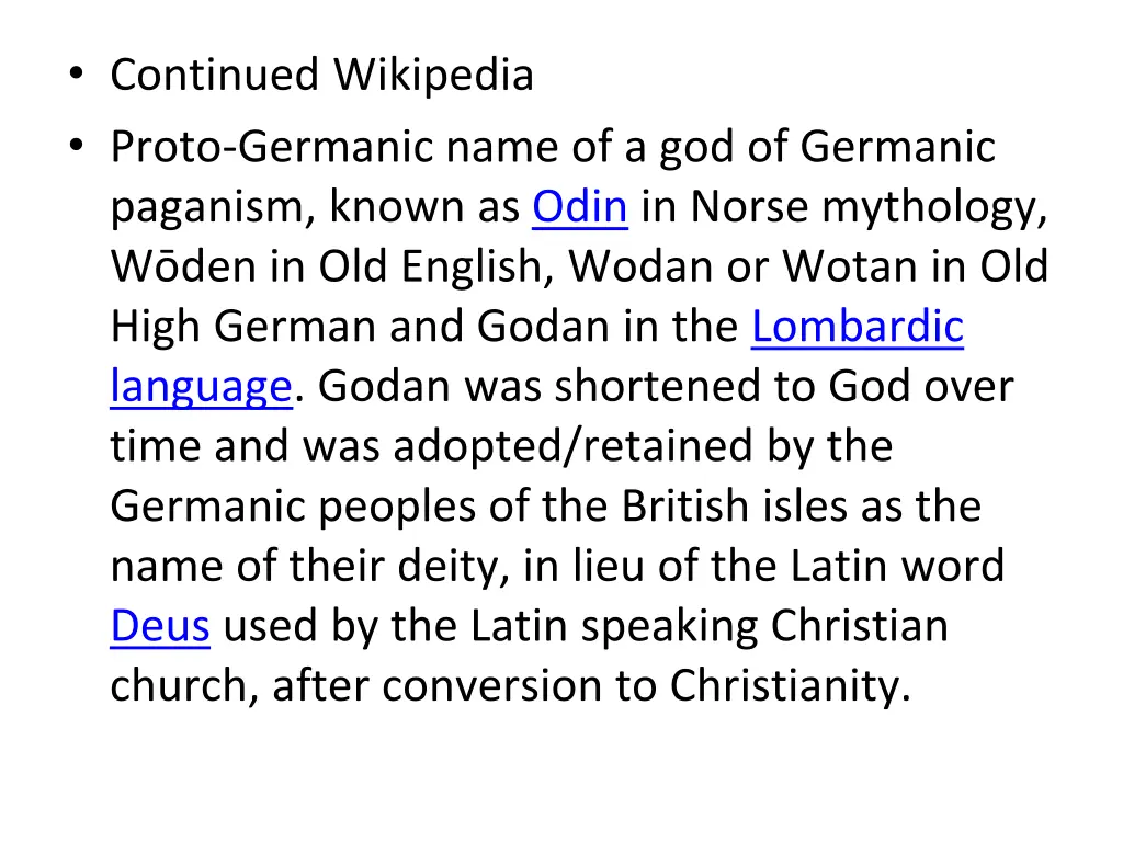 continued wikipedia proto germanic name