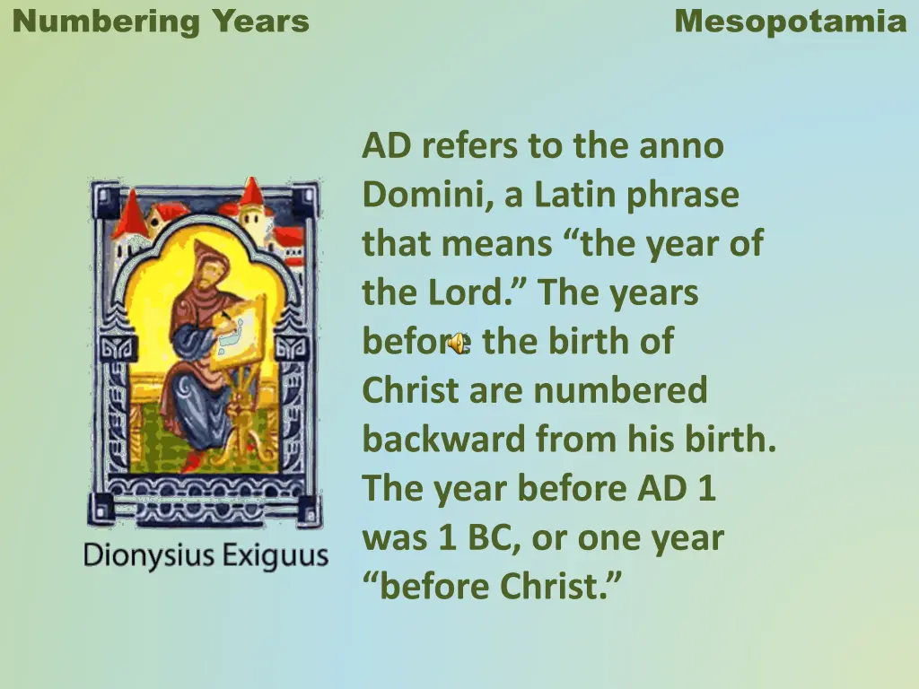 numbering years mesopotamia 1
