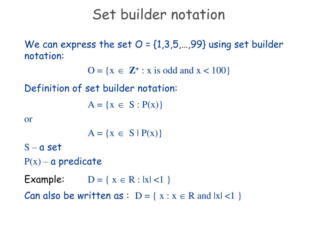 set builder notation