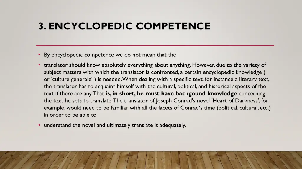 3 encyclopedic competence