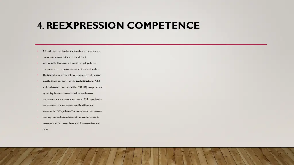 4 reexpression competence