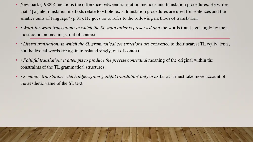 newmark 1988b mentions the difference between