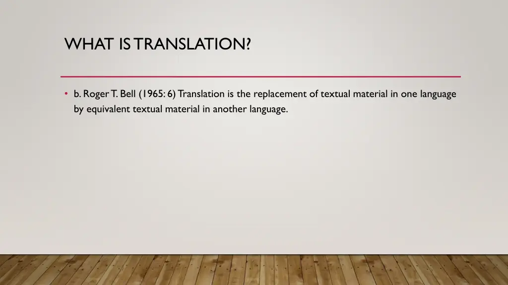what is translation 1