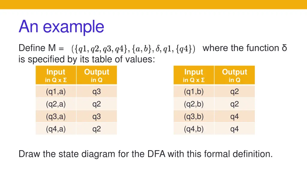 an example